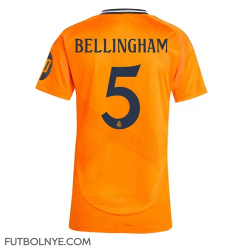 Camiseta Real Madrid Jude Bellingham #5 Visitante Equipación para mujer 2024-25 manga corta